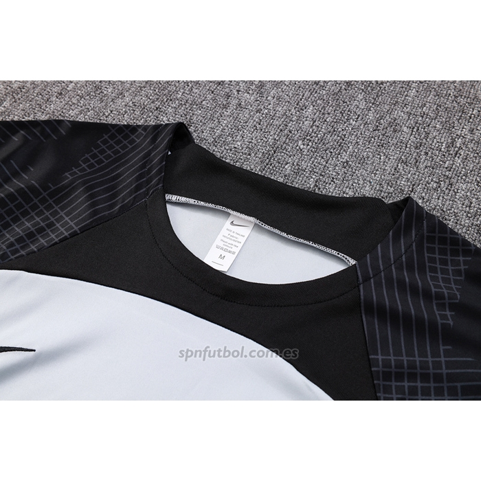 Chandal del Barcelona Manga Corta 2023-2024 Gris - Pantalon Corto